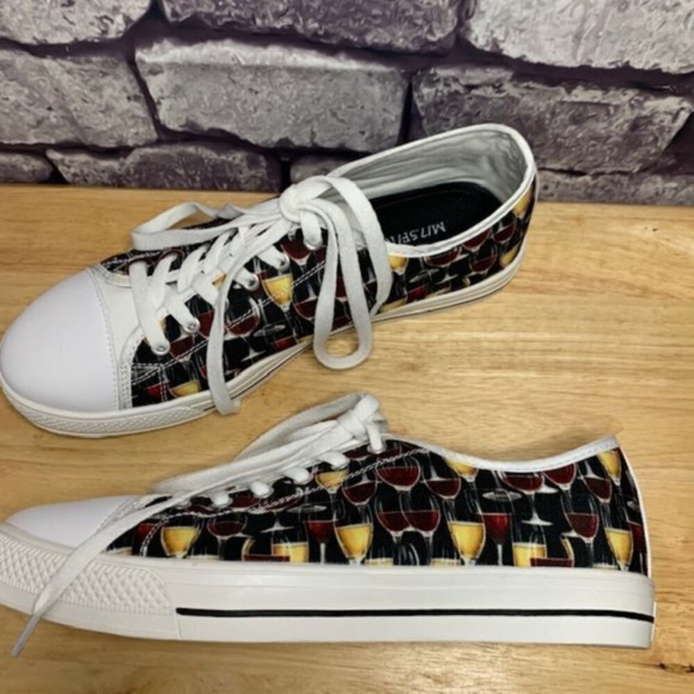Casual Wine Sneakers Size 7 1/2
